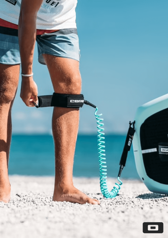 Core Wingfoil Coiled Board Leash | Velcro Connection